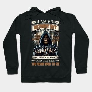 Skull I'm An October Guy I Have 3 Sides Birthday The Quiet & Sweet The Funny & Crazy Hoodie